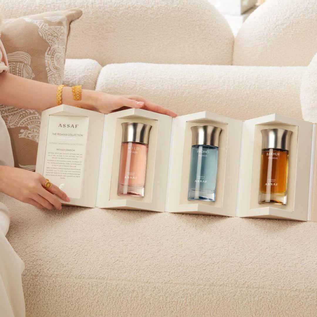 New Asaf Perfume Set Pegasus - 4 Pcs Perfume Asaf Set | 500 ML Perfume